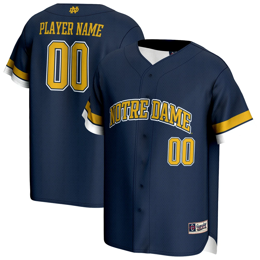 Unisex GameDay Greats Navy Notre Dame Fighting Irish NIL Pick-A-Player Lightweight Baseball Jersey