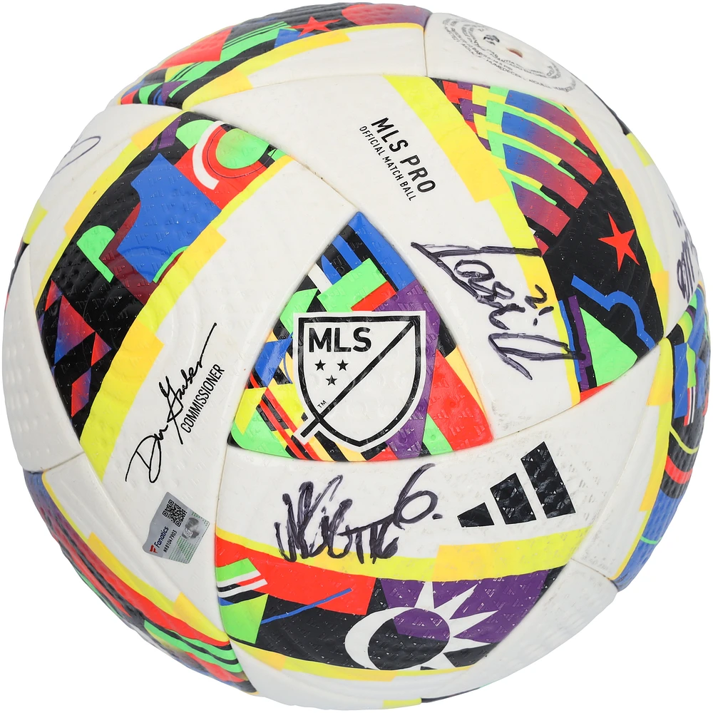 CF Montreal Autographed Match-Used Soccer Ball from the 2024 MLS Season with 9 Signatures