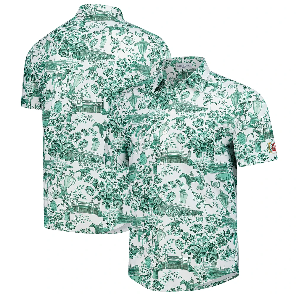 Men's Smith & Quinn White Kentucky Derby Boatyard Button-Down Shirt