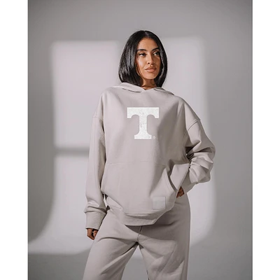 Women's KadyLuxe Gray Tennessee Volunteers Boyfriend Pullover Hoodie