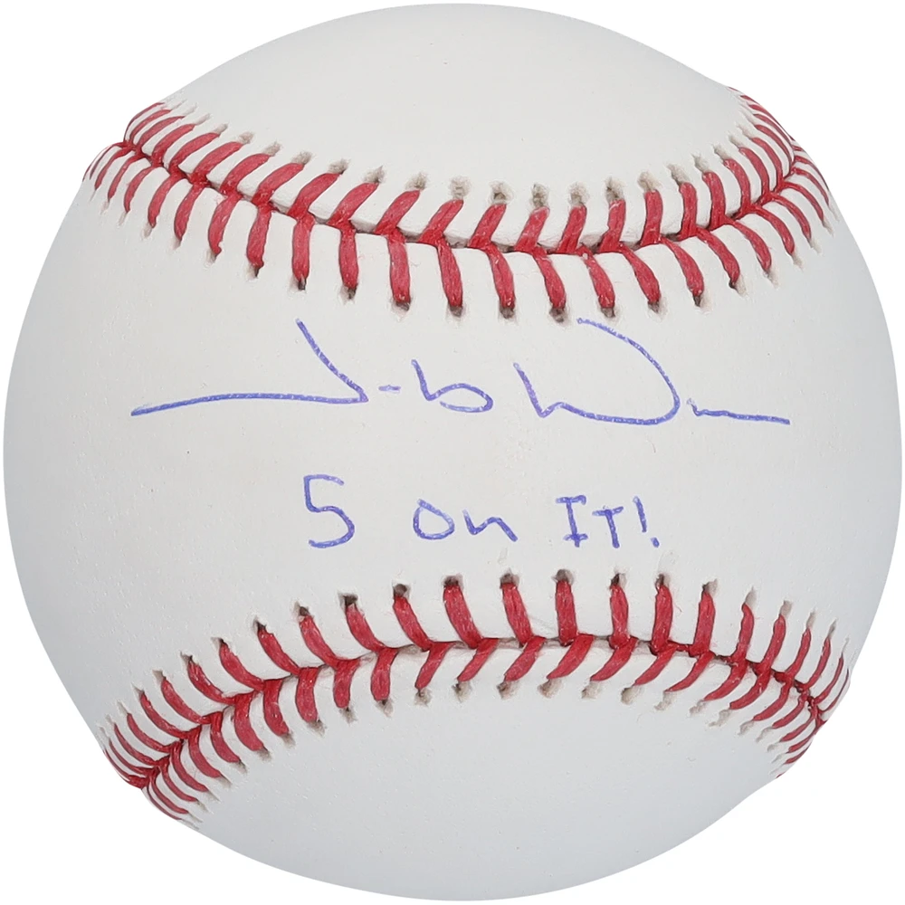 Jacob Wilson Athletics Autographed Baseball with "5 On It" Inscription