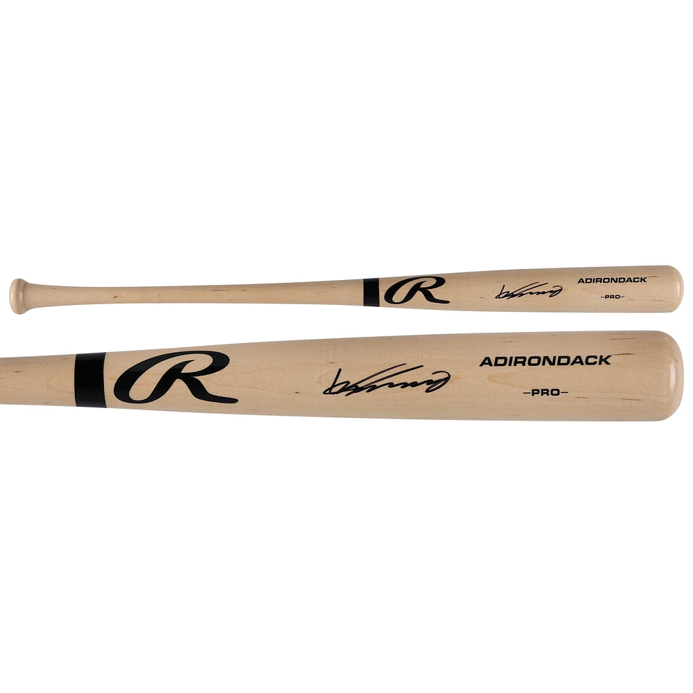 Vladimir Guerrero Los Angeles Angels Autographed Blonde Rawlings Pro Bat