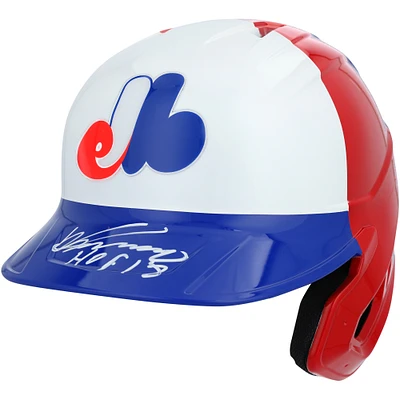 Vladimir Guerrero Montreal Expos Autographed Replica Batting Helmet with "HOF 18" Inscription