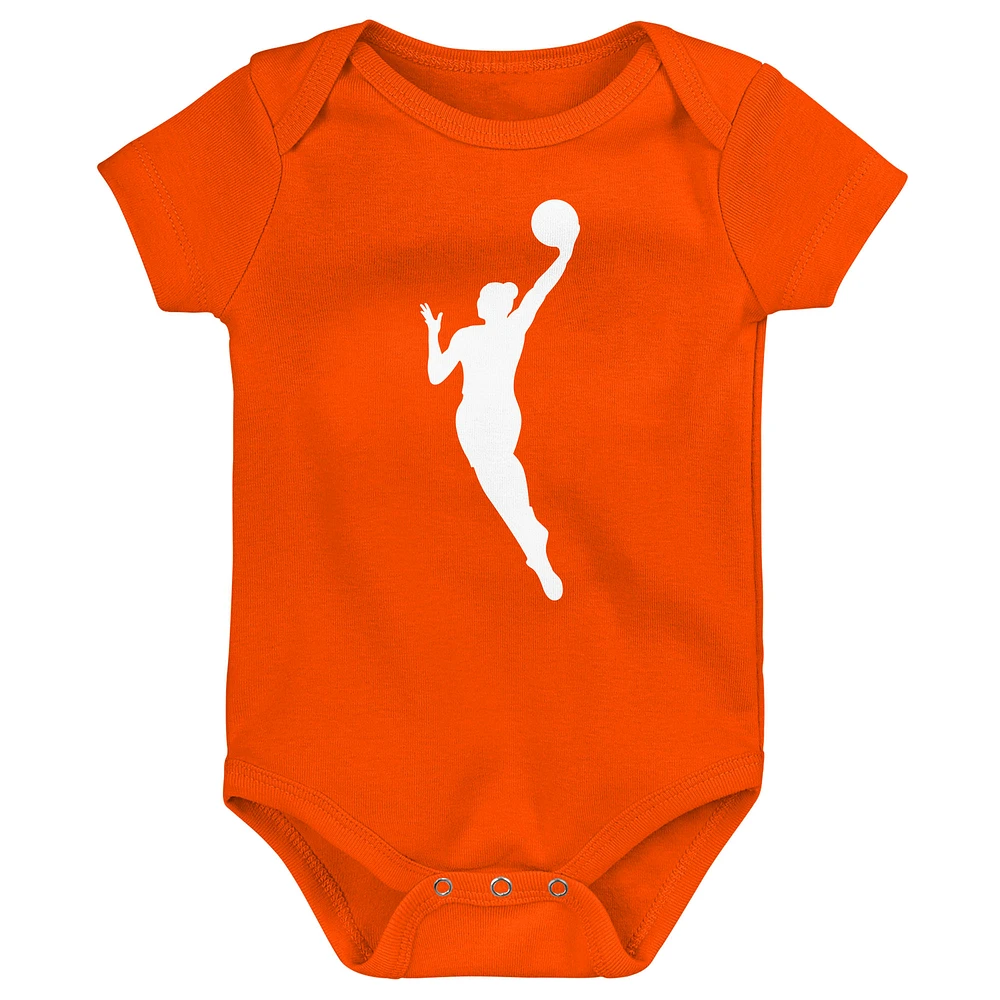 Infant Orange WNBA Gear Logowoman Creeper