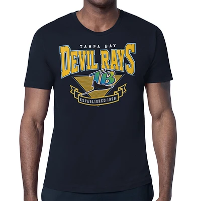 Men's Starter Black Tampa Bay Rays ‘80s Inspired T-Shirt