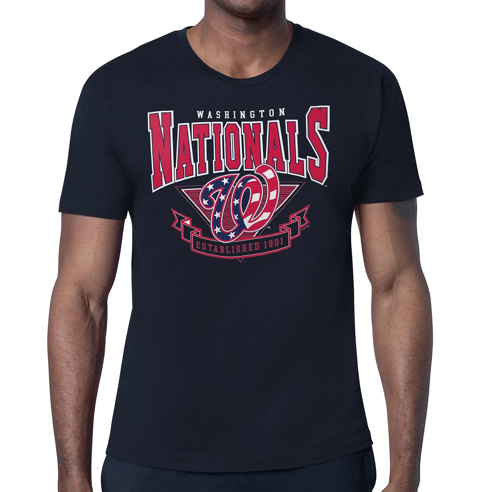 Men's Starter Navy Washington Nationals ‘80s Inspired T-Shirt