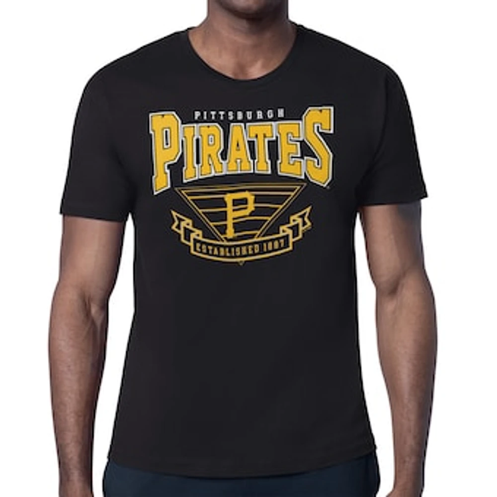 Men's Starter Black Pittsburgh Pirates ‘80s Inspired T-Shirt