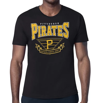 Men's Starter Black Pittsburgh Pirates ‘80s Inspired T-Shirt