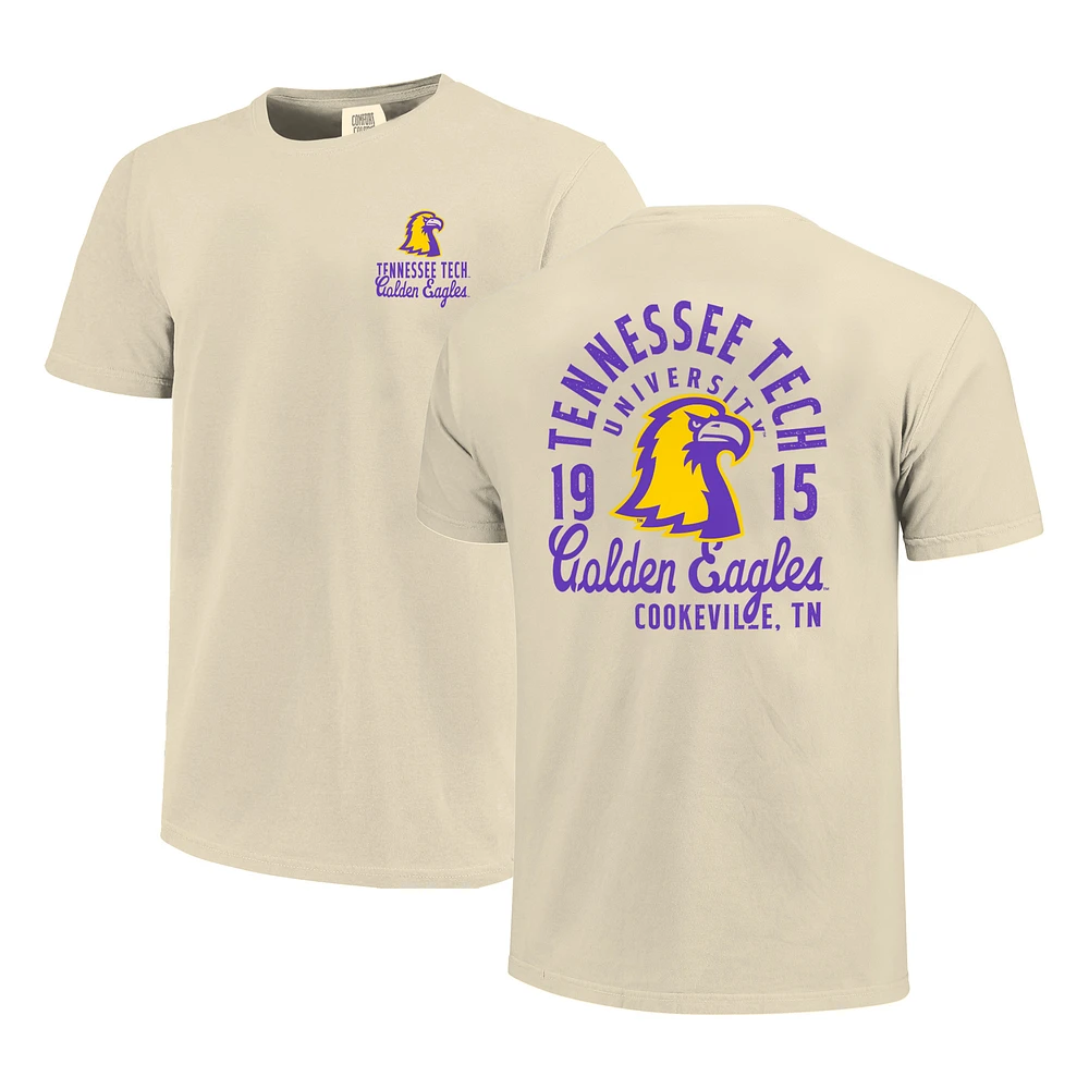 Men's Cream Tennessee Tech Golden Eagles Comfort Colors Mascot Overlay T-Shirt