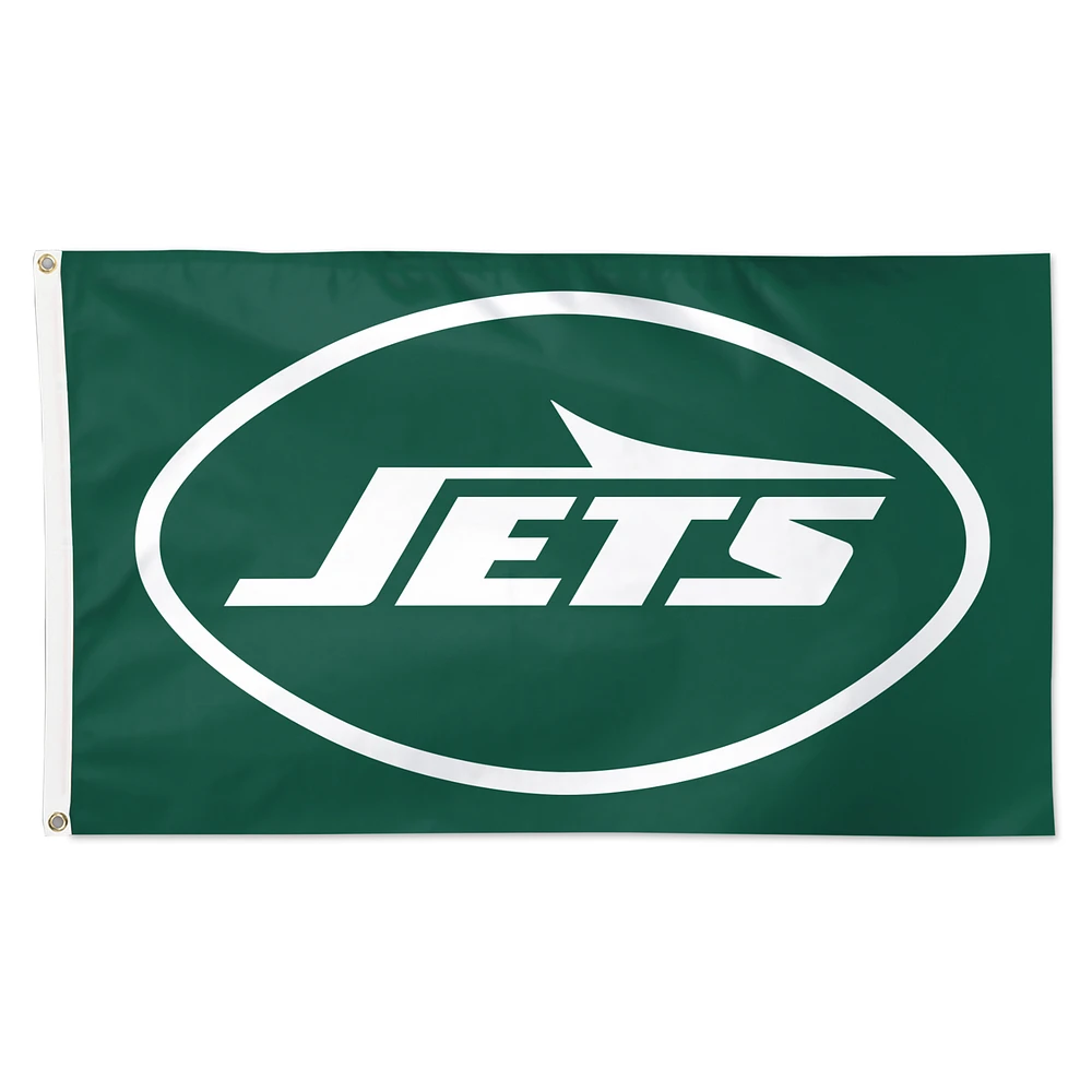 WinCraft New York Jets 3' x 5' Logo Single-Sided Deluxe Flag
