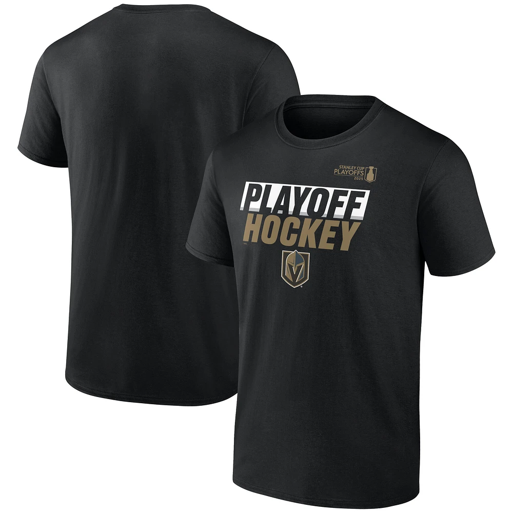 Men's Fanatics Black Vegas Golden Knights 2025 Stanley Cup Playoffs Breakout T-Shirt