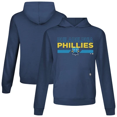 Men's Levelwear Navy Philadelphia Phillies City Connect Relay No Hitter Pullover Hoodie