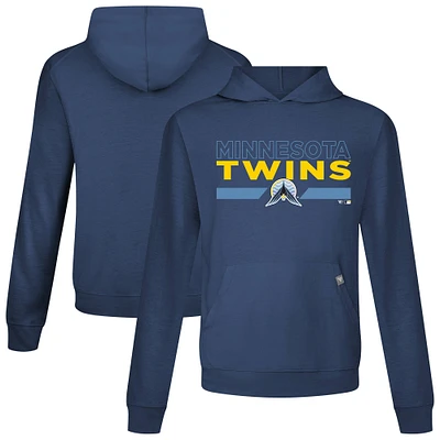 Men's Levelwear Navy Minnesota Twins City Connect Relay No Hitter Pullover Hoodie