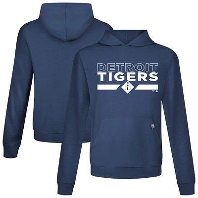Men's Levelwear Navy Detroit Tigers City Connect Relay No Hitter Pullover Hoodie