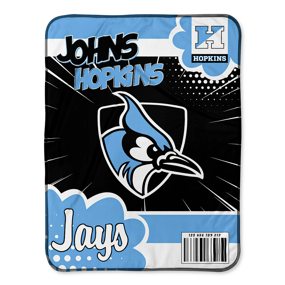 Chad & Jake Johns Hopkins Blue Jays 30" x 40" Comic Theme Baby Blanket