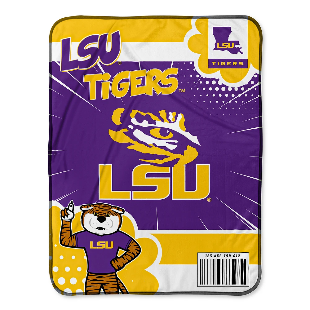 Chad & Jake LSU Tigers 30" x 40" Comic Theme Baby Blanket