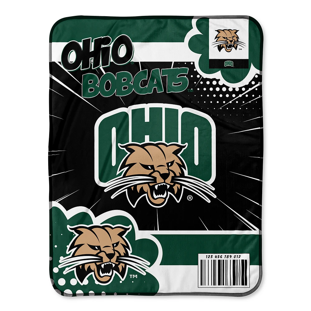 Chad & Jake Ohio Bobcats 30" x 40" Comic Theme Baby Blanket