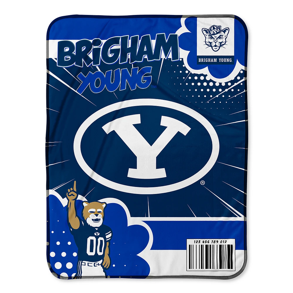 Chad & Jake BYU Cougars 30" x 40" Comic Theme Baby Blanket