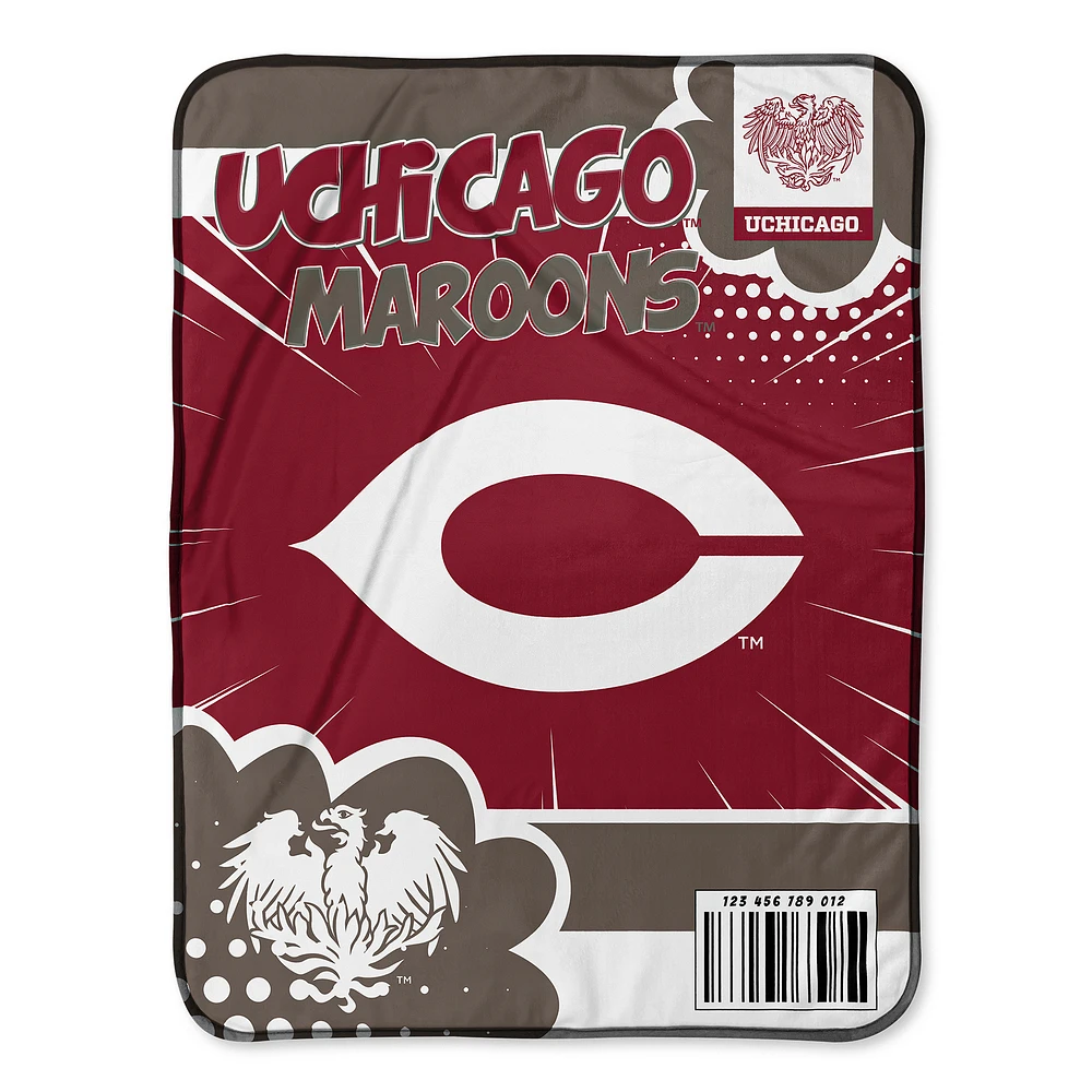 Chad & Jake UChicago Maroons 30" x 40" Comic Theme Baby Blanket