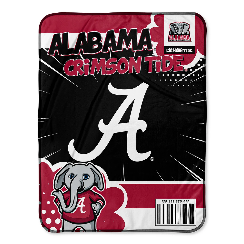 Chad & Jake Alabama Crimson Tide 30" x 40" Comic Theme Baby Blanket