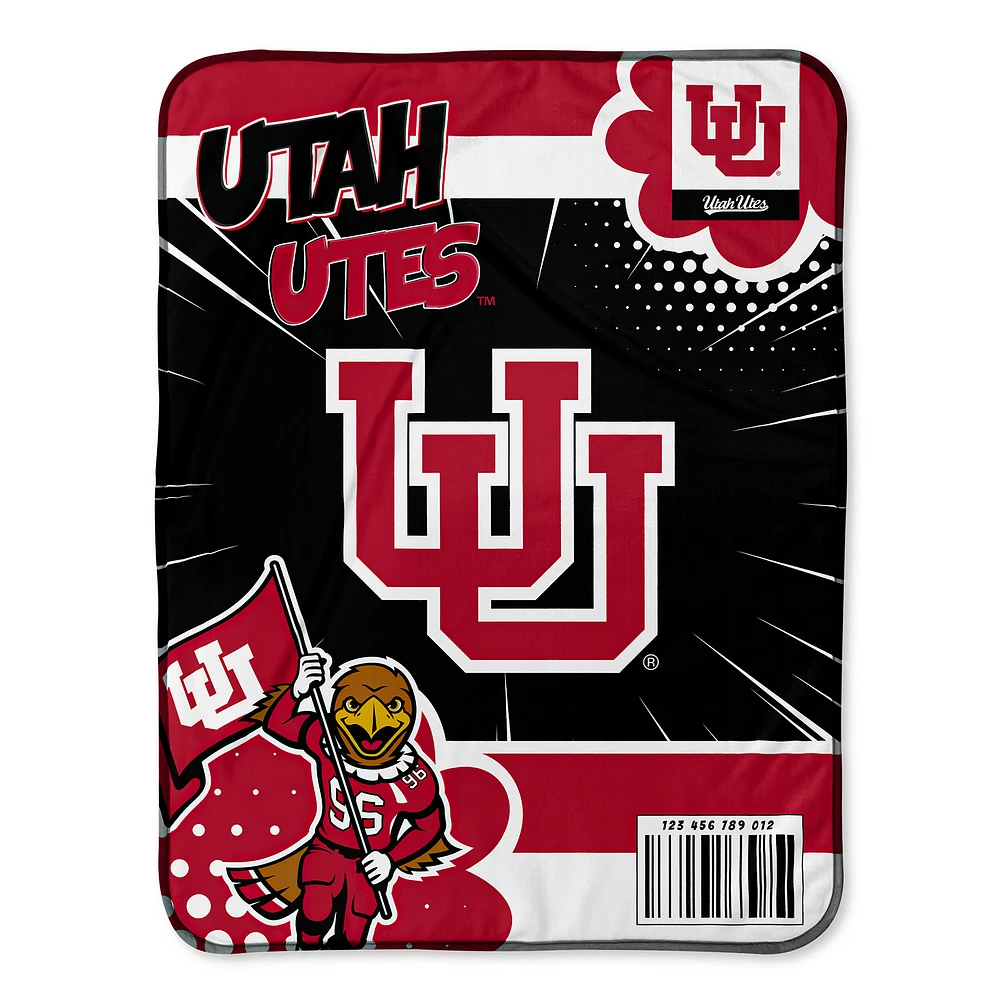 Chad & Jake Utah Utes 30" x 40" Comic Theme Baby Blanket