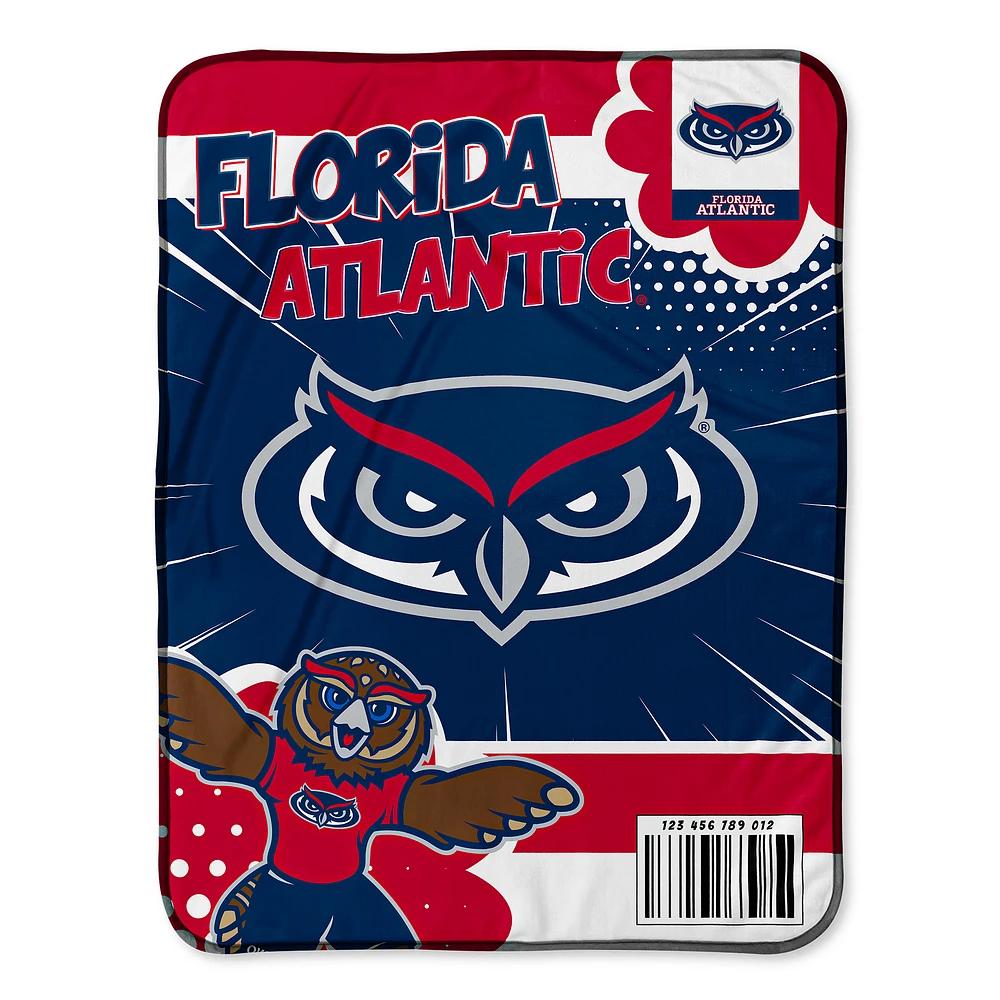 Chad & Jake Florida Atlantic Owls 30" x 40" Comic Theme Baby Blanket