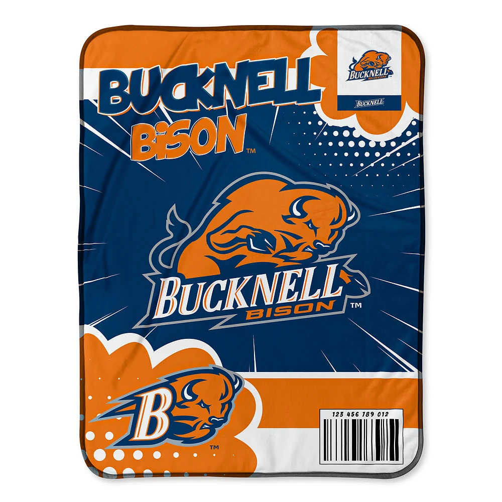 Chad & Jake Bucknell Bison 30" x 40" Comic Theme Baby Blanket