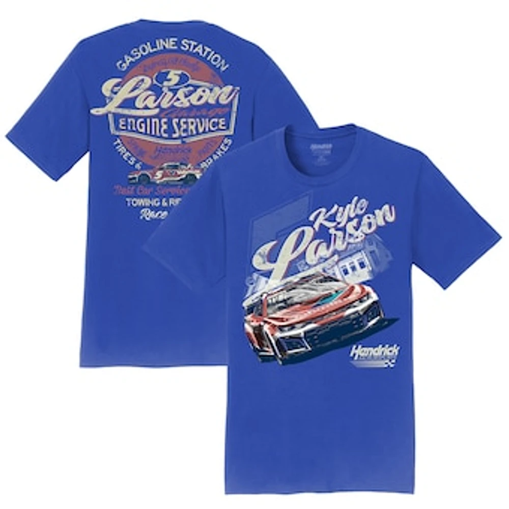 Men's Hendrick Motorsports Team Collection Royal Kyle Larson Valvoline Car T-Shirt