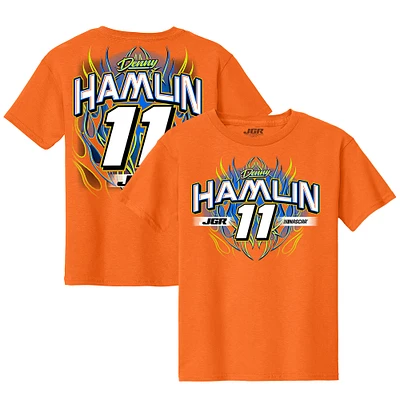 Youth Joe Gibbs Racing Team Collection Orange Denny Hamlin Name & Number T-Shirt