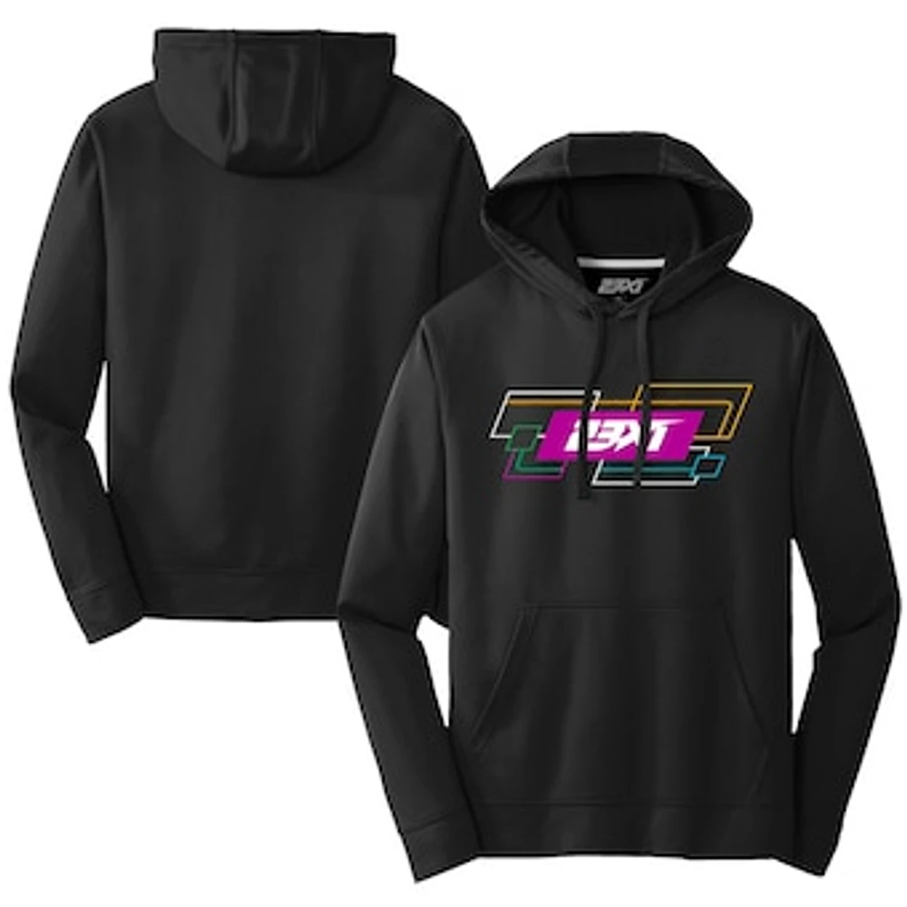 Men's 23XI Racing Black Team Tri-Blend Pullover Hoodie