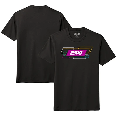 Men's 23XI Racing Black Team Tri-Blend T-Shirt