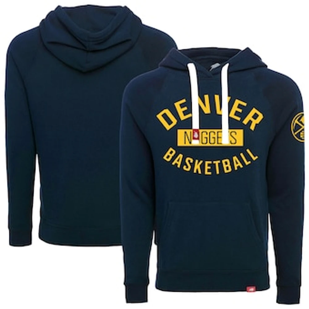 Unisex Sportiqe Navy Denver Nuggets Olsen Tri-Blend Pullover Hoodie