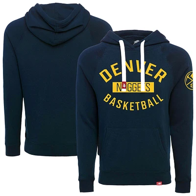 Unisex Sportiqe Navy Denver Nuggets Olsen Tri-Blend Pullover Hoodie