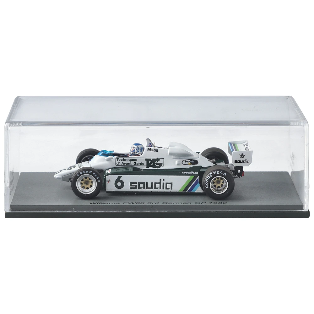 Spark Models Williams Racing 3rd German Grand Prix 1982 Keke Rosberg #6 1:43 Diecast