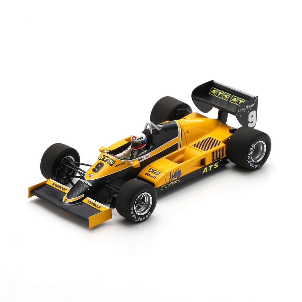 Spark Models Formula 1 Merchandise ATS D6 No.9 Long Beach GP 1983 Manfred Winkelhock Scale 1:43 Die Cast Car