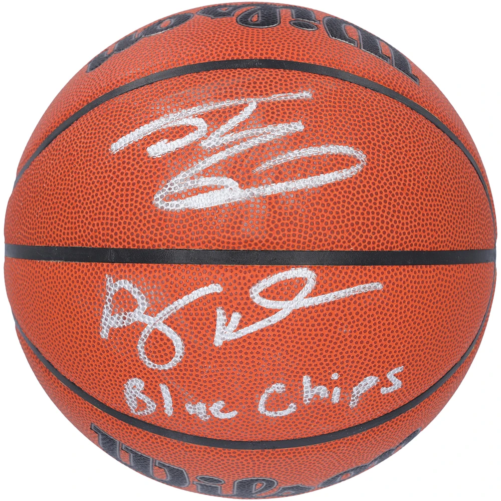 Shaquille O'Neal & Penny Hardaway Orlando Magic Autographed Wilson Authentic Series Indoor/Outdoor Basketball with "Blue Chips" Inscription