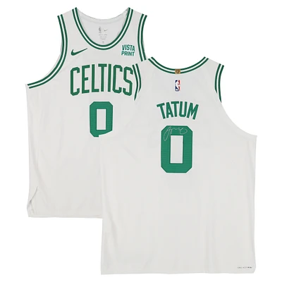 Jayson Tatum Boston Celtics Autographed Nike White Association Edition Authentic Jersey with a Sponsor Patch