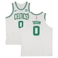 Jayson Tatum Boston Celtics Autographed Nike White Association Edition Authentic Jersey with a Sponsor Patch