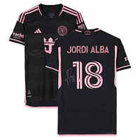 Jordi Alba Inter Miami CF Autographed Match-Used #18 Black adidas Jersey vs. Columbus Crew on October 2, 2024 - Size M