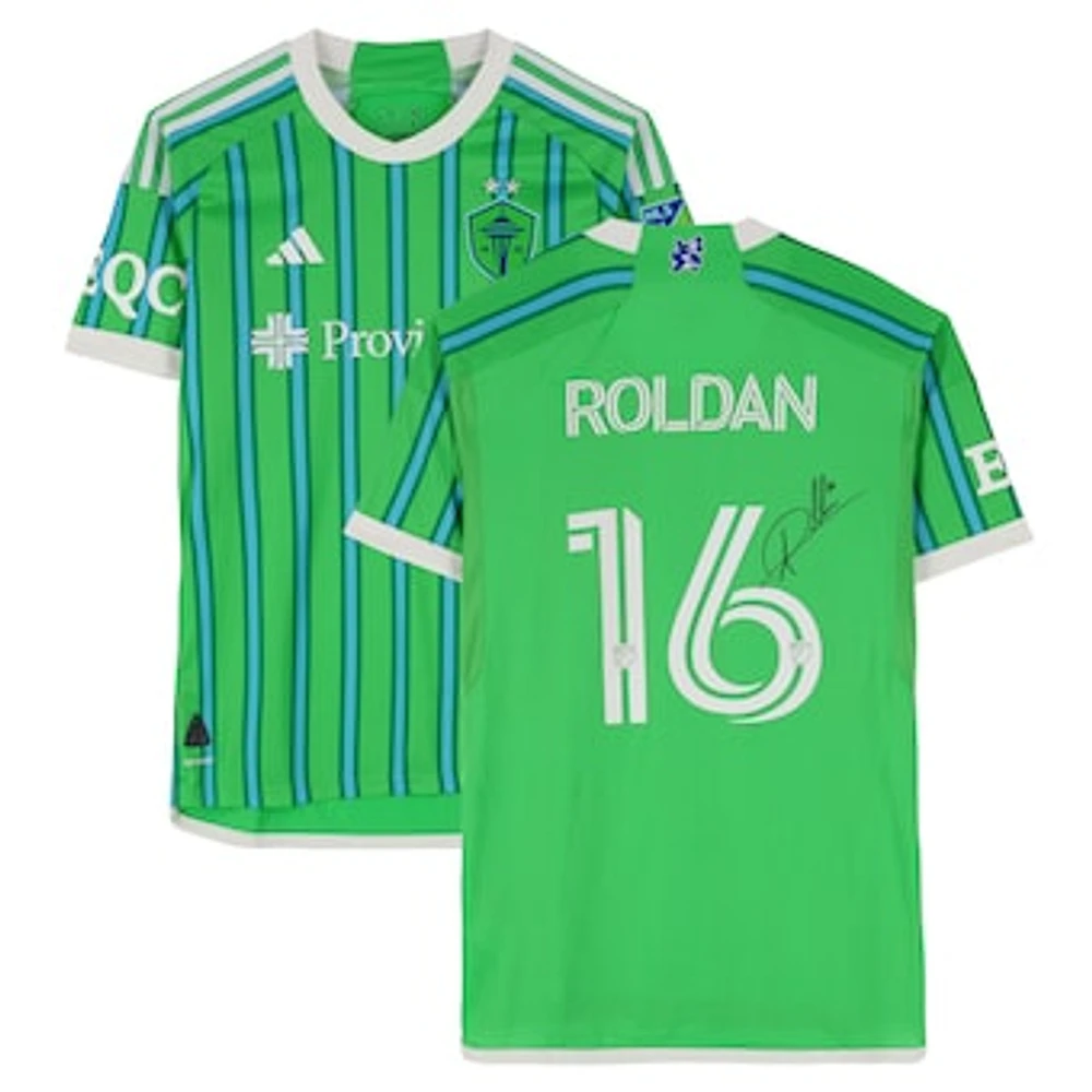 Alex Roldan Seattle Sounders FC Autographed Match-Used #16 adidas Jersey from the 2024 MLS Season