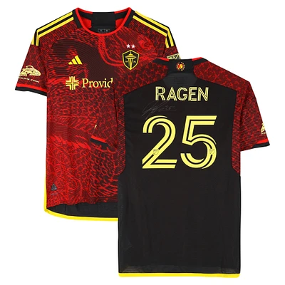 Jackson Ragen Seattle Sounders FC Autographed Match-Used #25 Red adidas Jersey from the 2024 MLS Season - Size XL