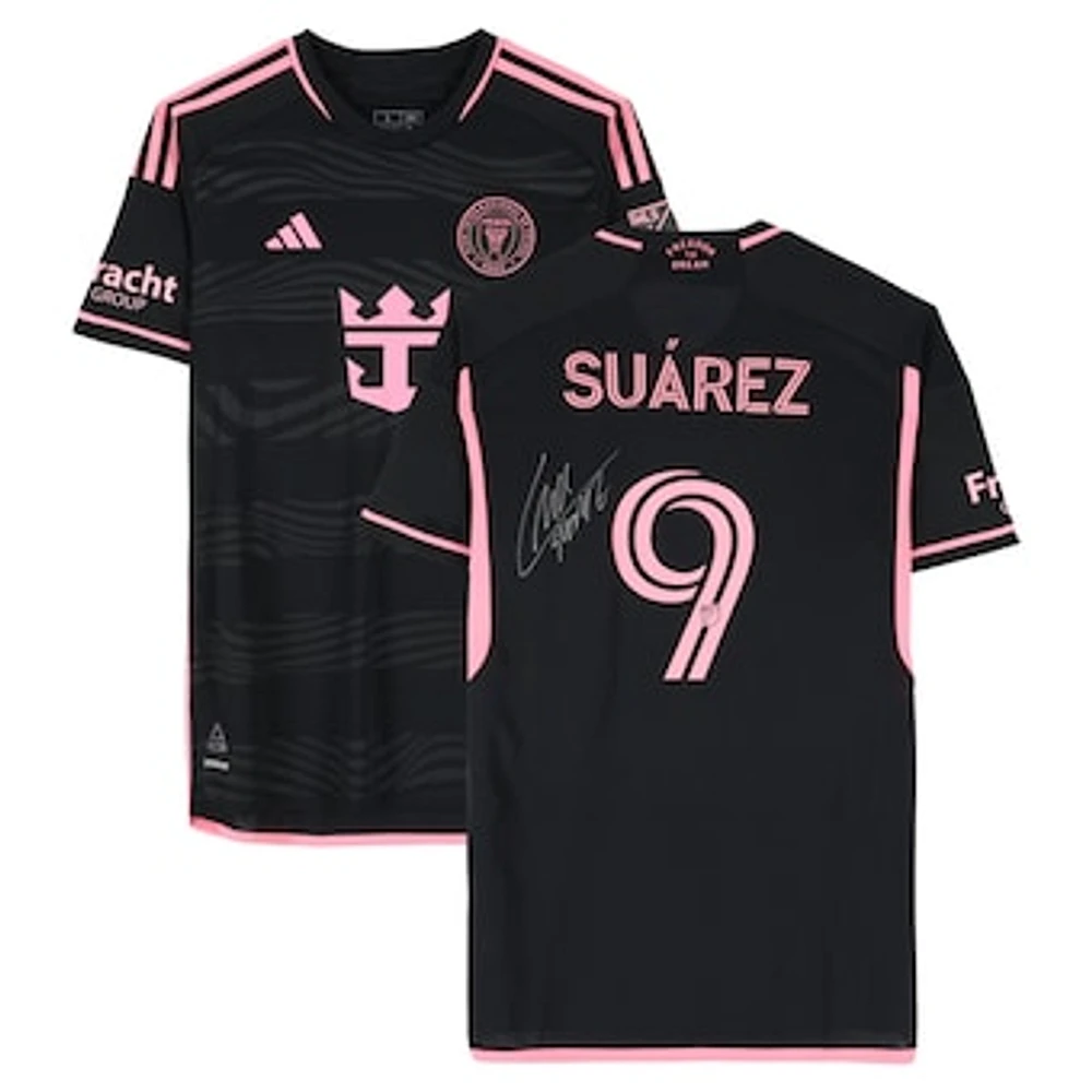 Luis Suarez Inter Miami CF Autographed Match-Used #9 Black adidas Jersey vs. Columbus Crew on October 2, 2024 - Size L
