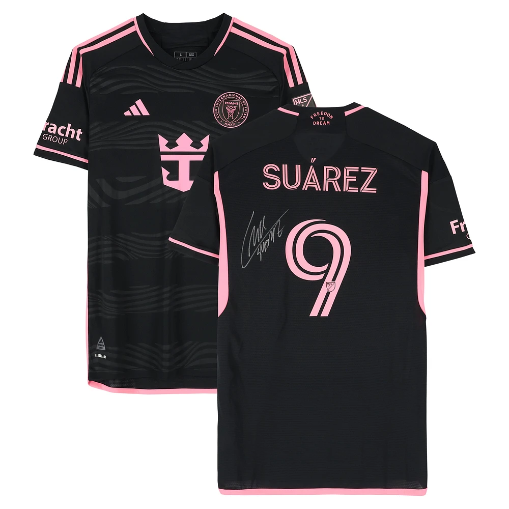 Luis Suarez Inter Miami CF Autographed Match-Used #9 Black adidas Jersey vs. Columbus Crew on October 2, 2024 - Size L