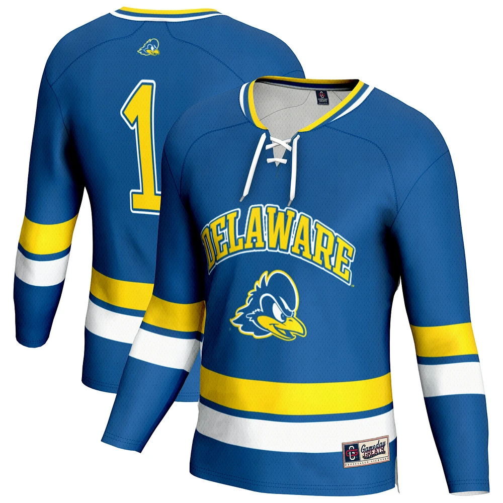 Unisex GameDay Greats Royal Delaware Fightin' Blue Hens Lightweight Men's Hockey Fashion Jersey