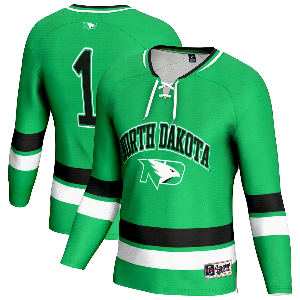 Unisex GameDay Greats Kelly Green North Dakota Lightweight Men's Hockey Fashion Jersey