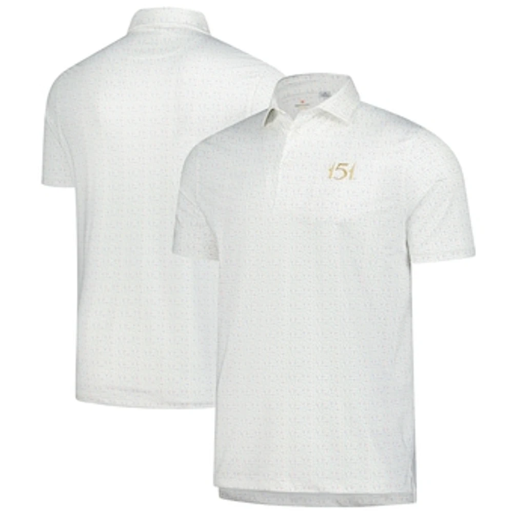 Men's Full Turn White 151st Kentucky Derby EcoTec Polo