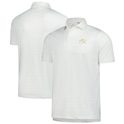 Men's Full Turn White 151st Kentucky Derby EcoTec Polo