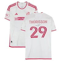 Nökkvi Thórisson St. Louis City SC Autographed Match-Used #29 adidas Jersey from the 2024 MLS Season