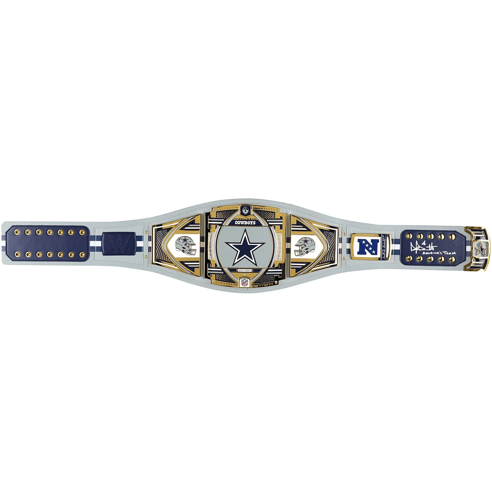 Dak Prescott Dallas Cowboys Autographed WWE Title Belt with "America's Team" Inscription