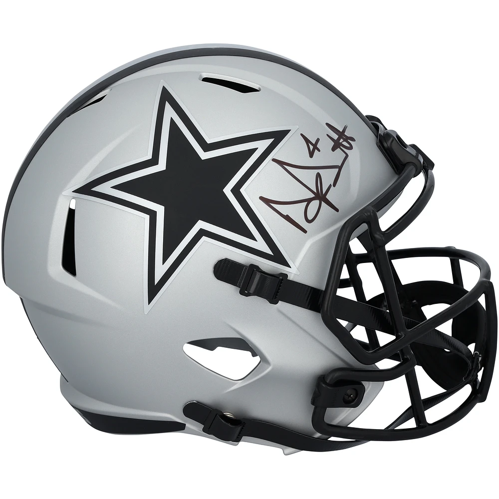 Dak Prescott Dallas Cowboys Autographed Riddell Rave Speed Replica Helmet